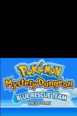 Pokemon Mystery Dungeon: Blue Rescue Team Title Screen